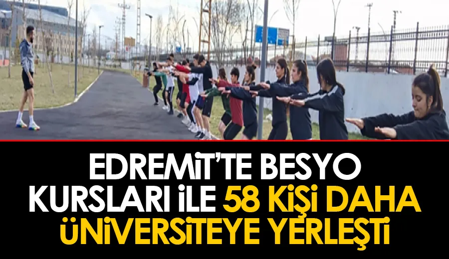 Edremit’te BESYO kursları ile 58 kişi daha üniversiteye yerleşti