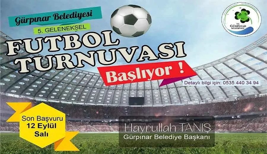 5. Geleneksel Gürpınar Belediyesi Futbol Turnuvası başlıyor
