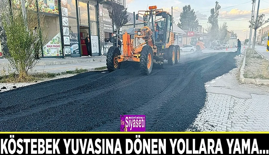 Köstebek yuvasına dönen yollara yama…