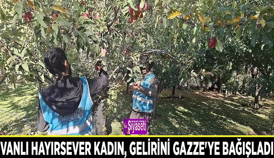 Vanlı hayırsever kadın, gelirini Gazze