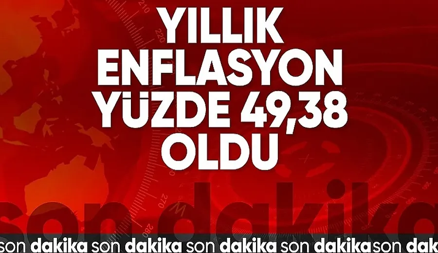 Enflasyon Eylül ayında yıllık yüzde 49,38 oldu