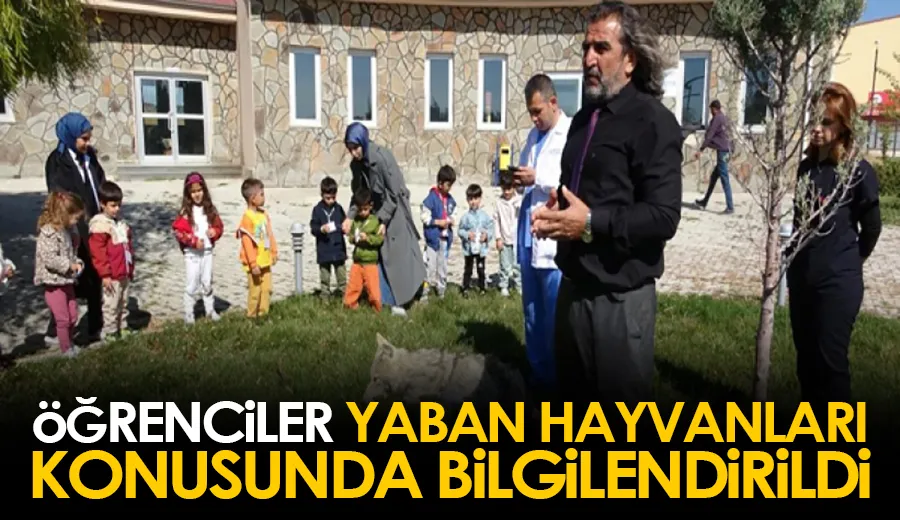 Öğrenciler yaban hayvanları konusunda bilgilendirildi