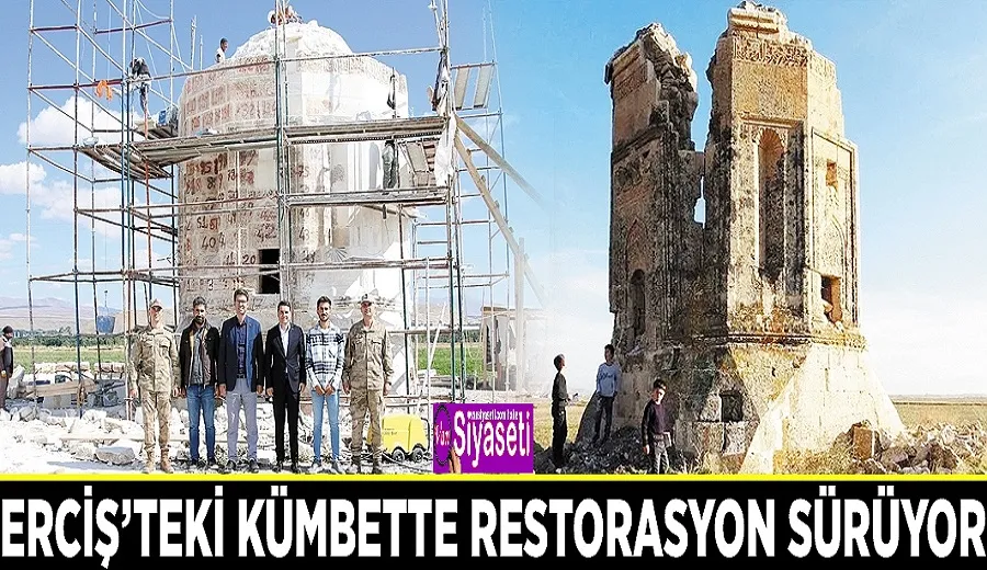 Erciş’teki kümbette restorasyon sürüyor