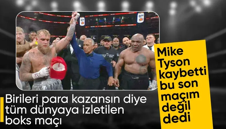 Jake Paul - Mike Tyson maçını, Paul kazandı-İZLE