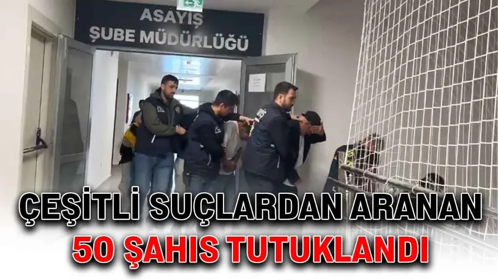 Van’da çeşitli suçlardan 50 kişi tutuklandı