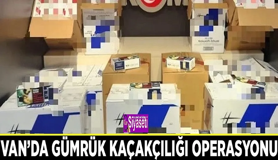 Van’da gümrük kaçakçılığı operasyonu