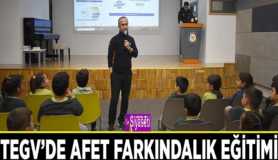 TEGV’de afet farkındalık eğitimi