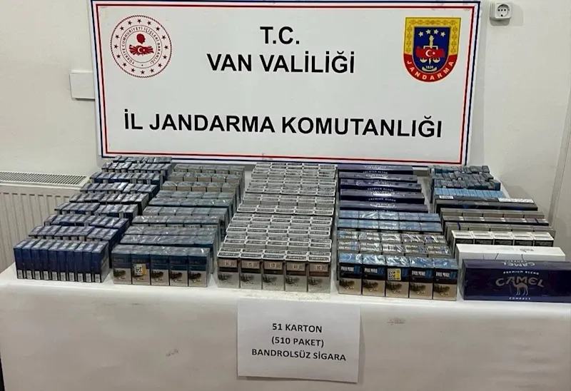  Van’da 510 paket kaçak sigara ele geçirildi