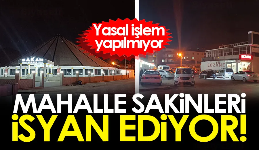 Mahalle sakinleri isyan ediyor!