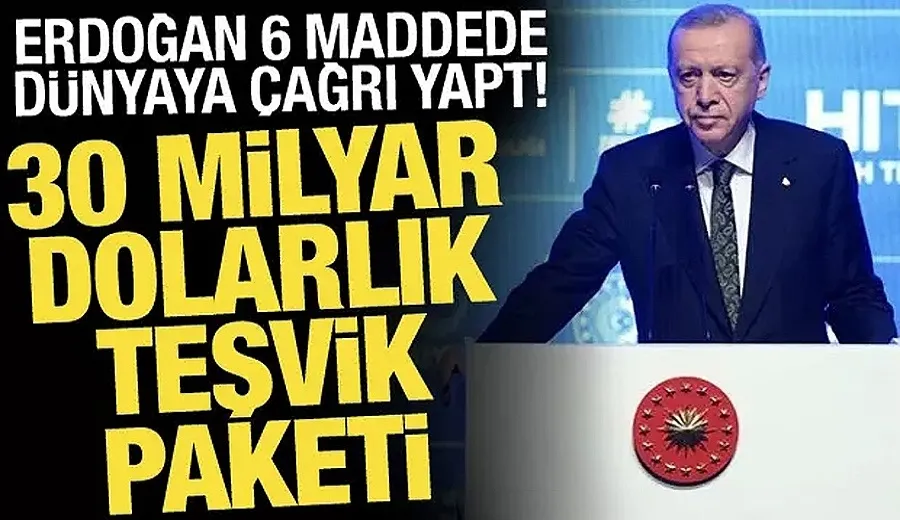 Erdoğan 6 maddede dünyaya çağrı yaptı!