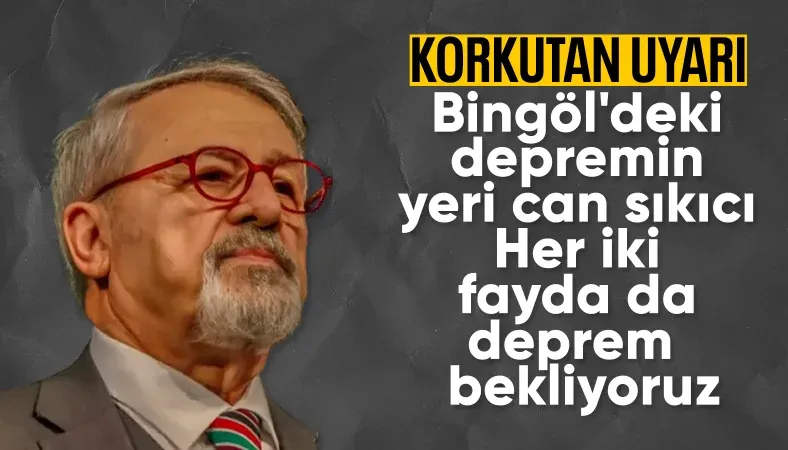 Bingöl’deki depremin ardından Naci Görür