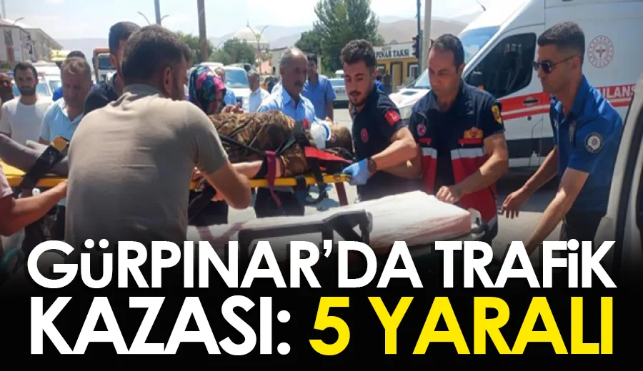 Gürpınar’da trafik kazası: 5 yaralı