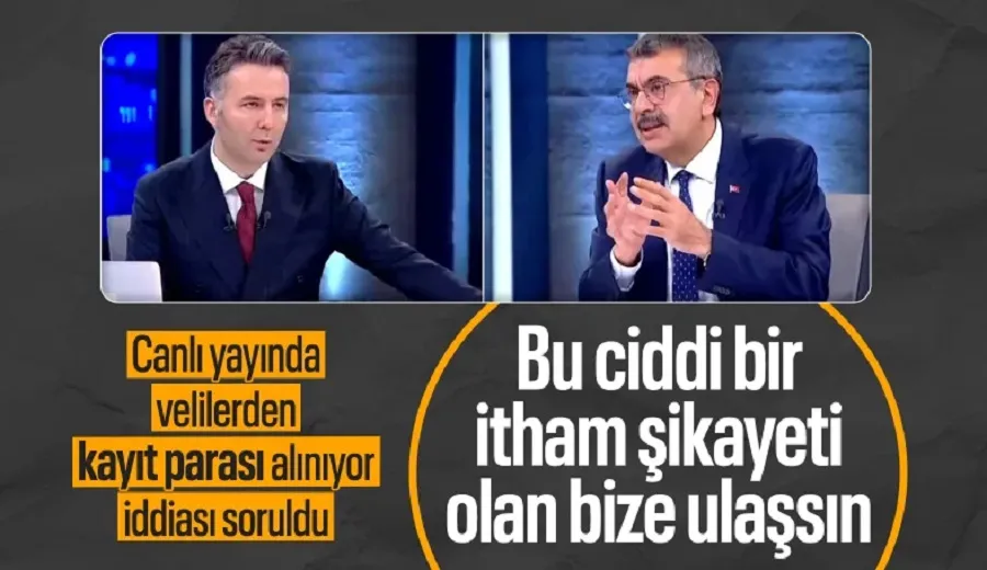 Milli Eğitim Bakanı Tekin: Okullarda kayıt ücreti istendiği iddiası ciddi bir itham