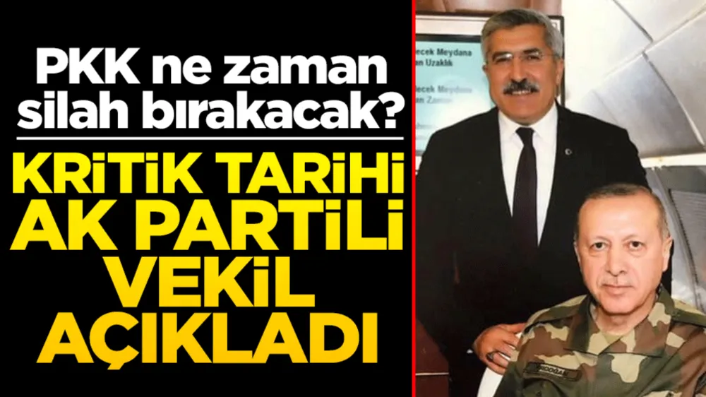 PKK ne zaman silah bırakacak? Kritik tarihi AK Partili vekil açıkladı