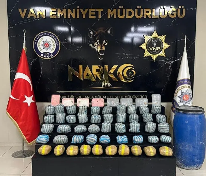 Van’da 36 kilo uyuşturucu ele geçirildi