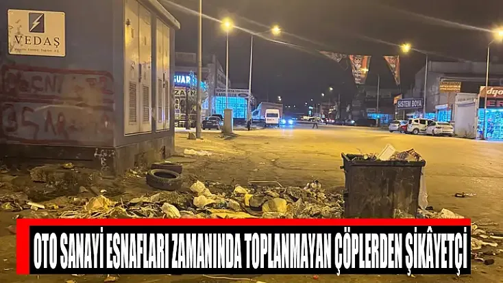 Oto sanayi esnafları zamanında toplanmayan çöplerden şikâyetçi