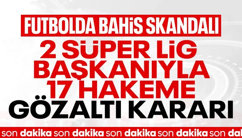 Futbolda bahis operasyonu