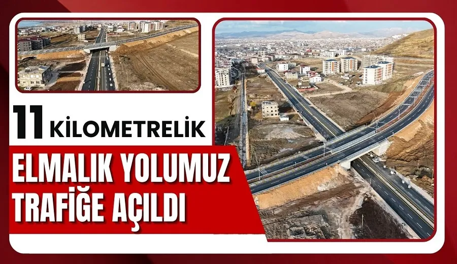 11 KİLOMETRELİK ELMALIK YOLUMUZ TRAFİĞE AÇILDI