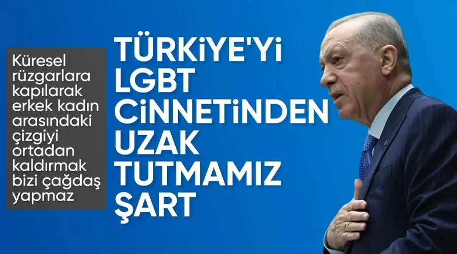 Cumhurbaşkanı Erdoğan: Türkiye LGBT sapkınlığıyla mücadelenin bayraktarlarından biri olacak