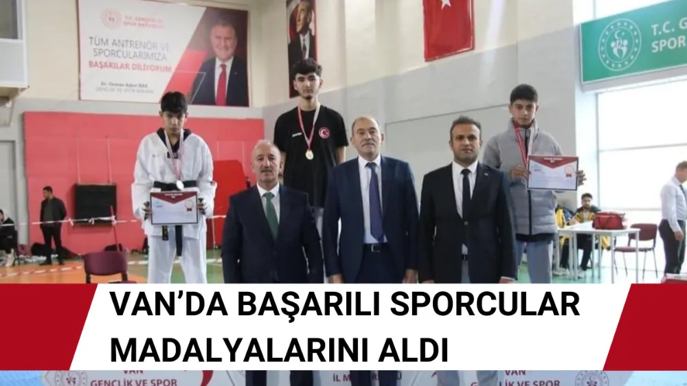 Van’da Başarılı Sporcular Madalyalarını Aldı