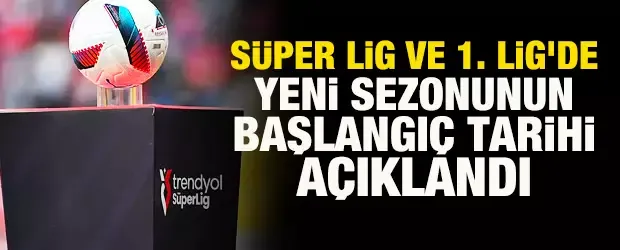 TFF, Süper Lig ve 1. Lig