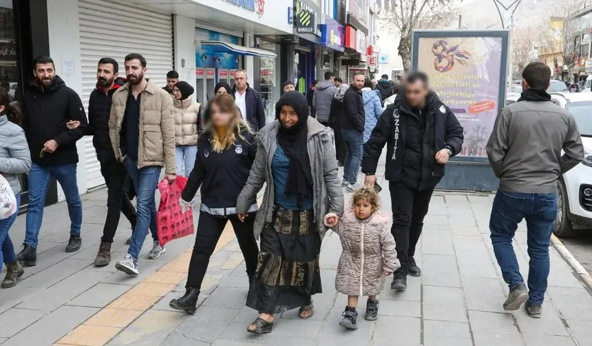 Van zabıtasından dilenci operasyonu...