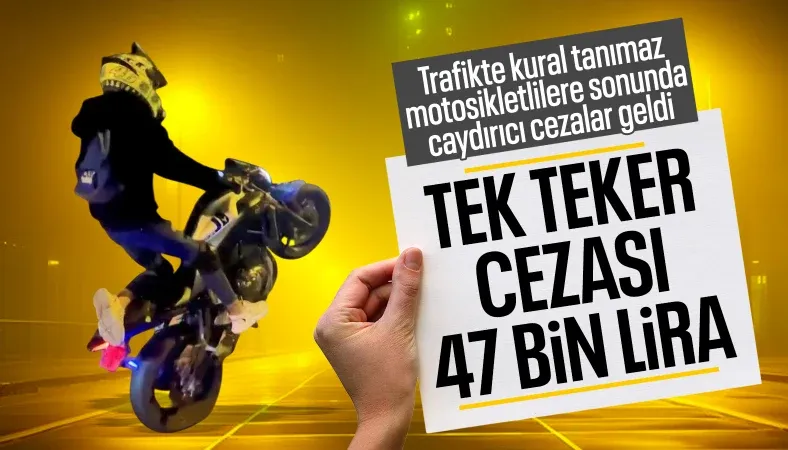 Trafikte sayıları artan motosiklet sürücüleri için yeni ceza tarifesi