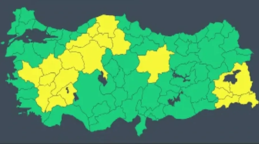 Van ve 9 İlde Sarı Kod Alarmı: Şiddetli Rüzgar ve Sağanak Yağış Uyarısı