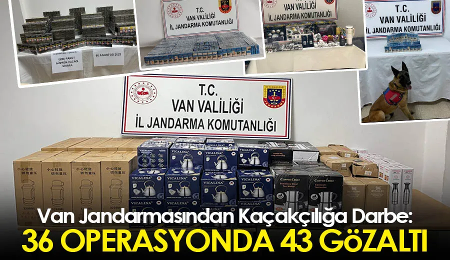 Van Jandarmasından Kaçakçılığa Darbe: 36 Operasyonda 43 Gözaltı