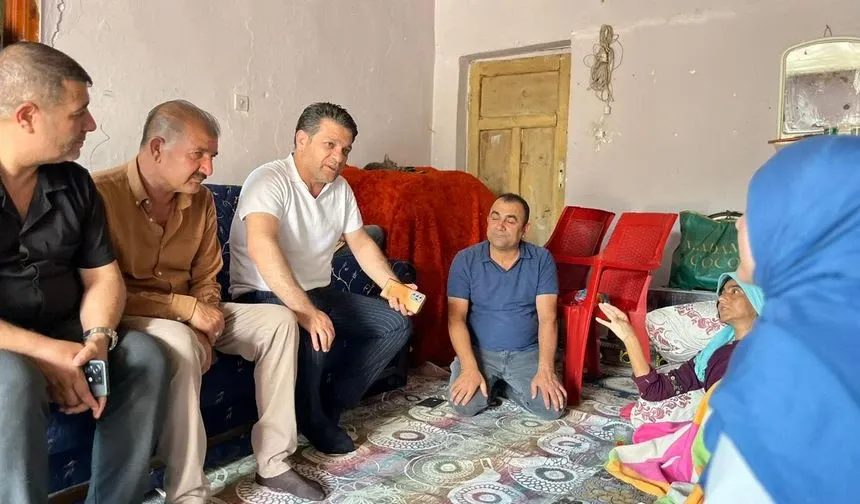Başkan Kuşan’dan Mağdur Aileye Destek Eli