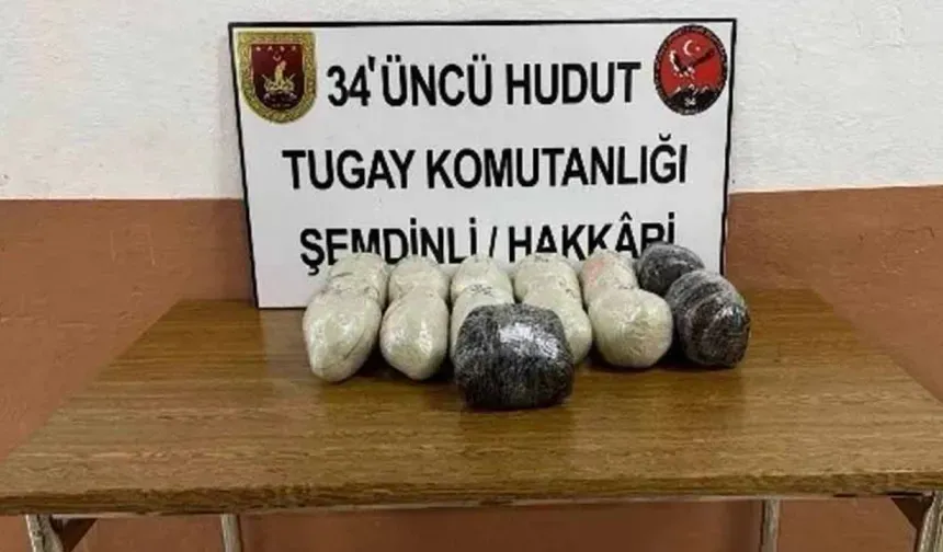 Van ile Hakkari’de 14 bin 342 gram yasaklı madde ele geçirildi