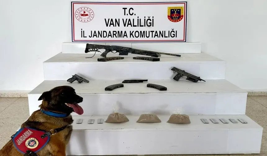 Başkale’de eroin ve silah operasyonu