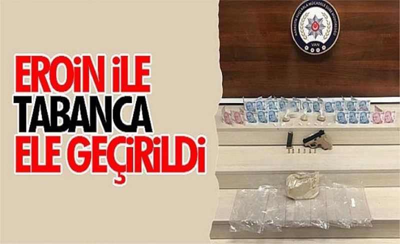 4 kilo eroin ile 1 adet tabanca ele geçirildi