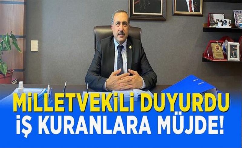 Milletvekili Arvas: “İŞ-KUR, kendi işini kurana hibe destek veriyor”