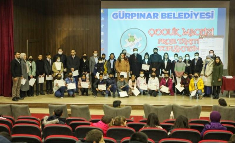 Gürpınar Belediyesi çocuk meclisi projelerini tanıttı