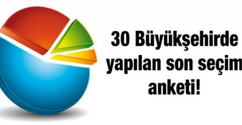 30 Büyükşehirde Yapılan Son Seçim Anketi!