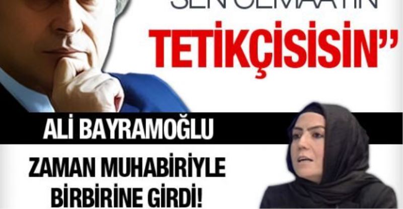 Ali Bayramoğlu, Zaman muhabiriyle birbirine girdi! [Video] 